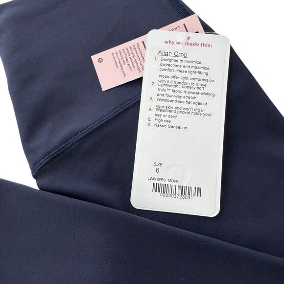 …Lululemon Align Crop 19" Midnight Navy - Picture 12 of 12